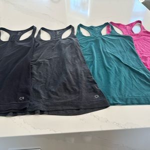 Gap Fit Breathe racer back workout tank tops (4) size XS